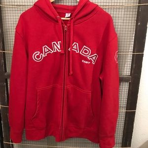 Canada Banff Red Sweatshirt Hoodie